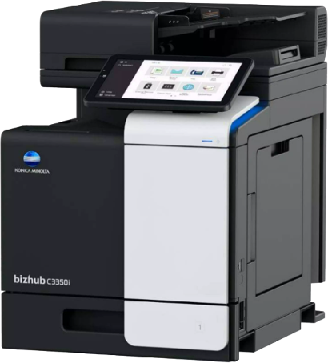 Impresora multifuncional de oficina Konica Minolta bizhub C3350i.